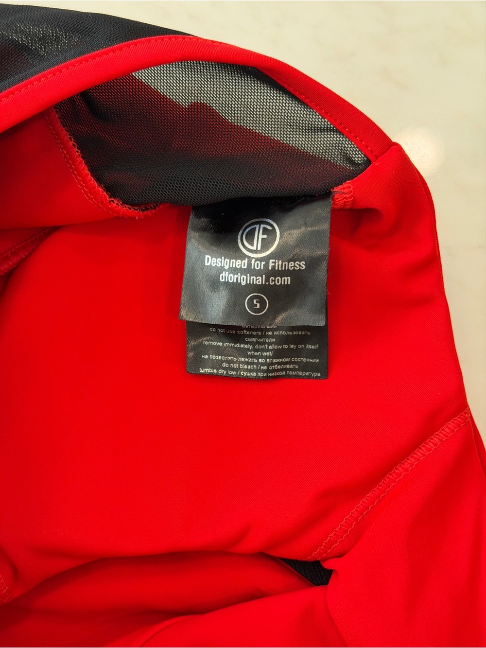 DF.ORIGINAL Designed for Fitness PRO Red Leggings & Sports Bra Set XS/S - Picture 13 of 14